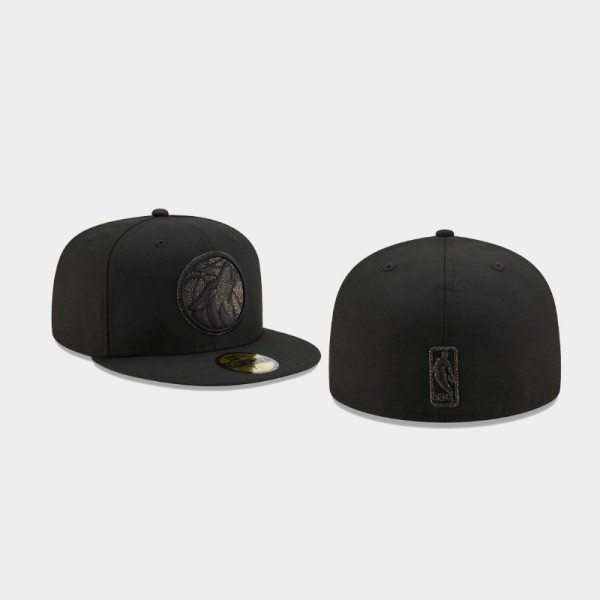 Minnesota Timberwolves Men's Logo Spark 59FIFTY Fitted Hat - Black